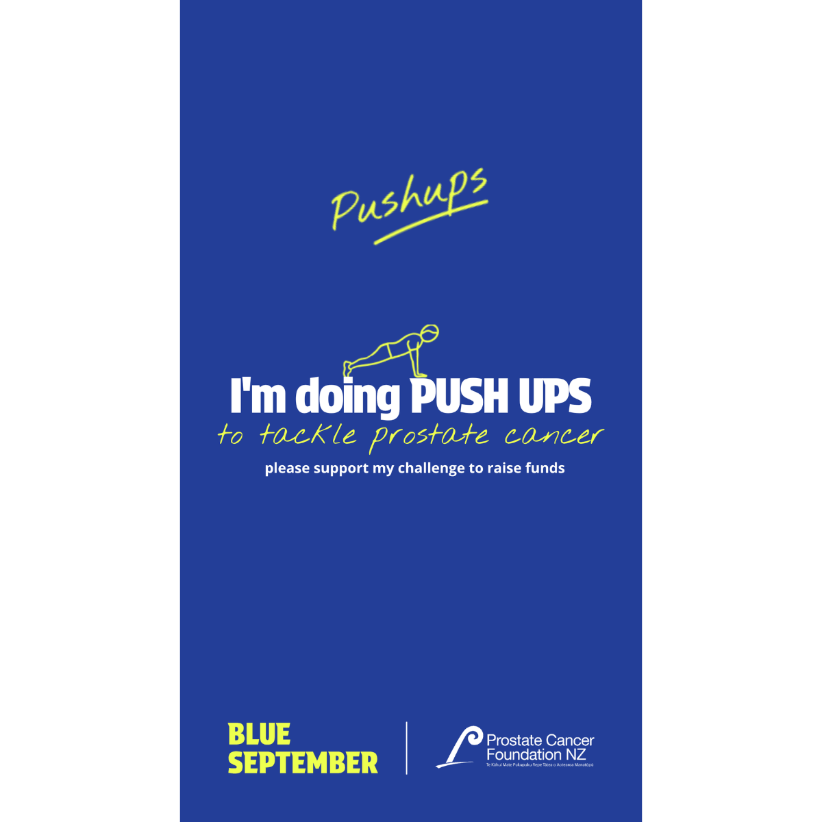 Social Story 'I'm Doing Push Ups' Blue