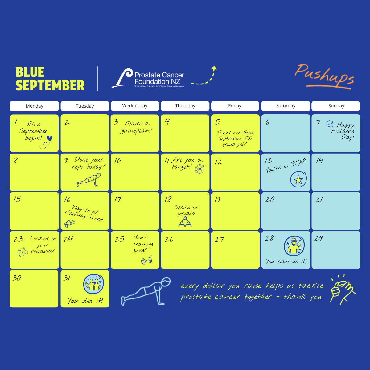 Calendar - Push Up