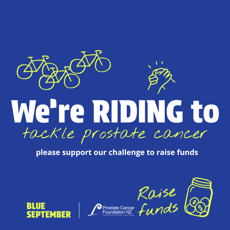 Social FB 'We're Riding' Blue