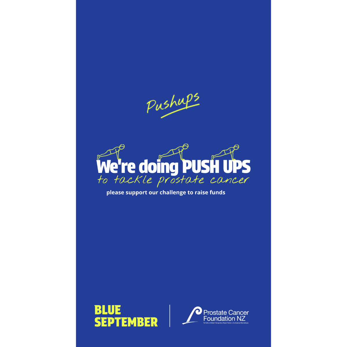 Social Story 'We're Doing Push Ups' Blue