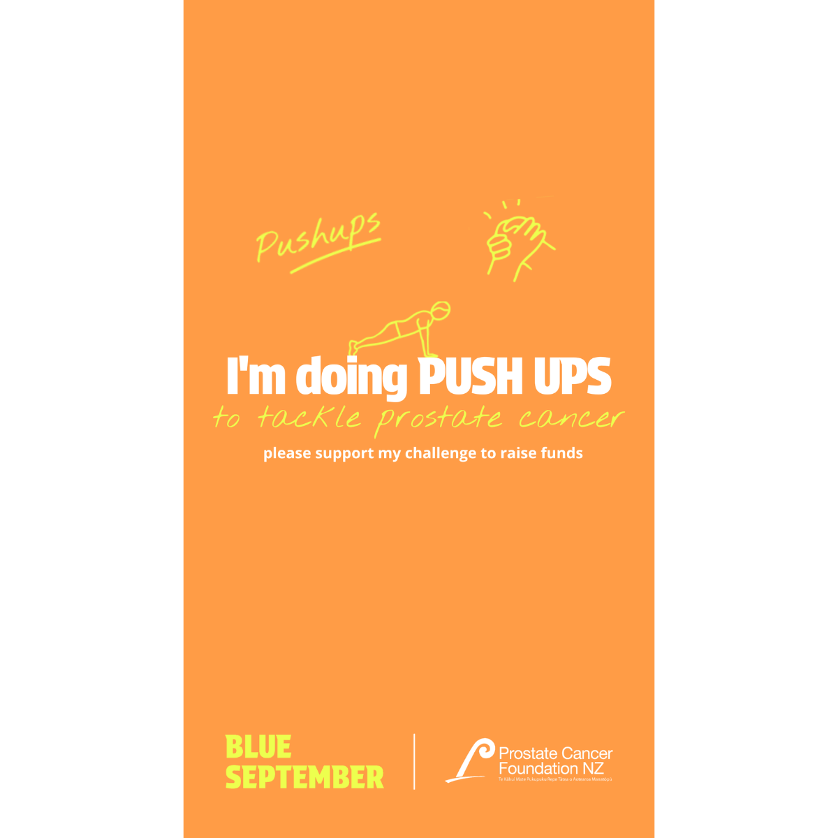Social Story 'I'm Doing Push Ups' Orange