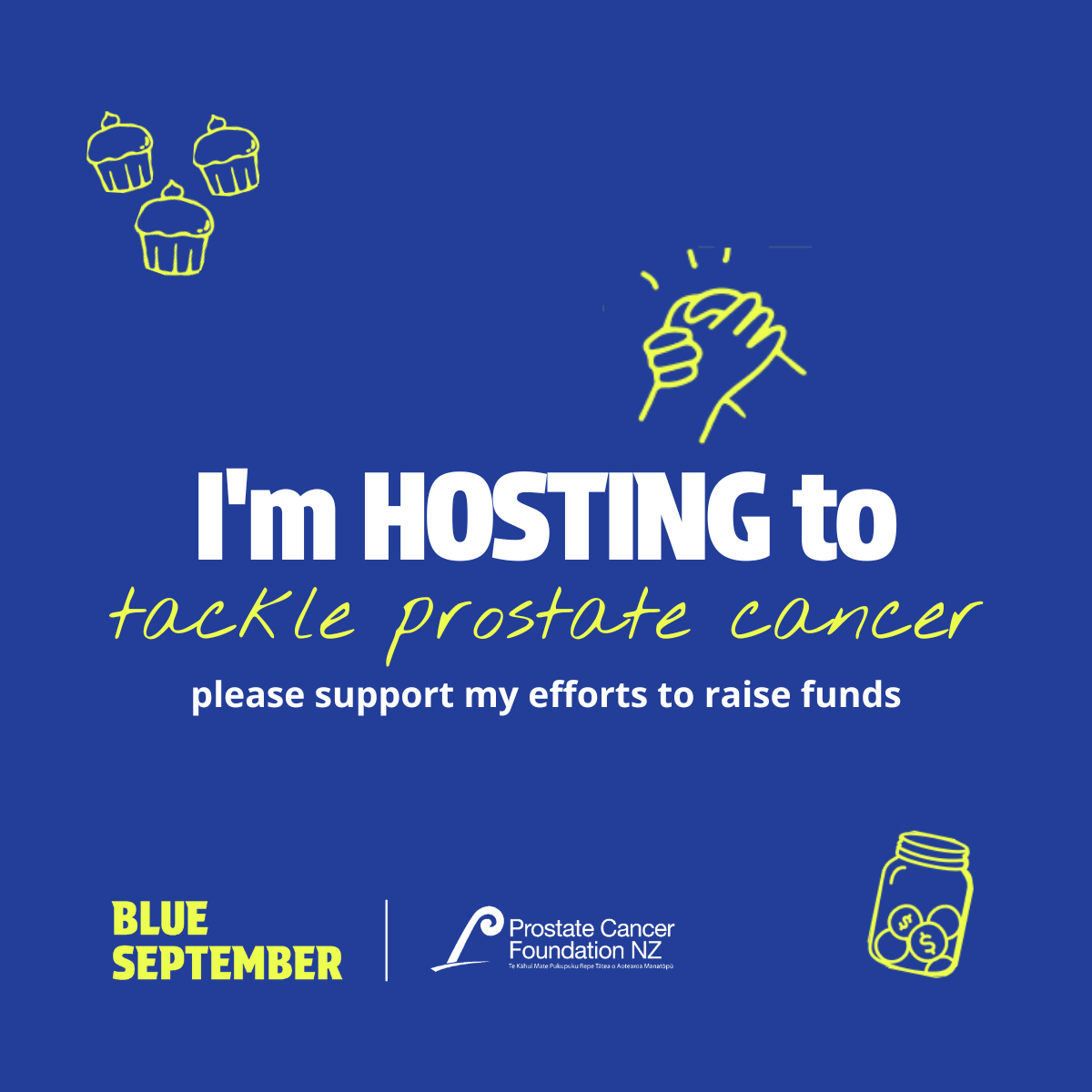 Social FB 'I'm Hosting' Blue