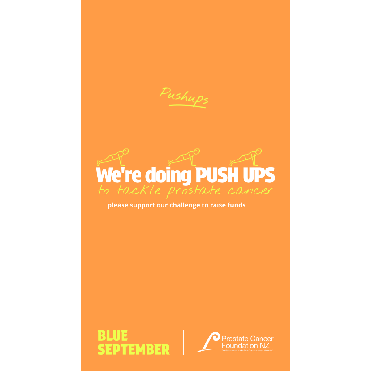 Social Story 'We're Doing Push Ups' Orange