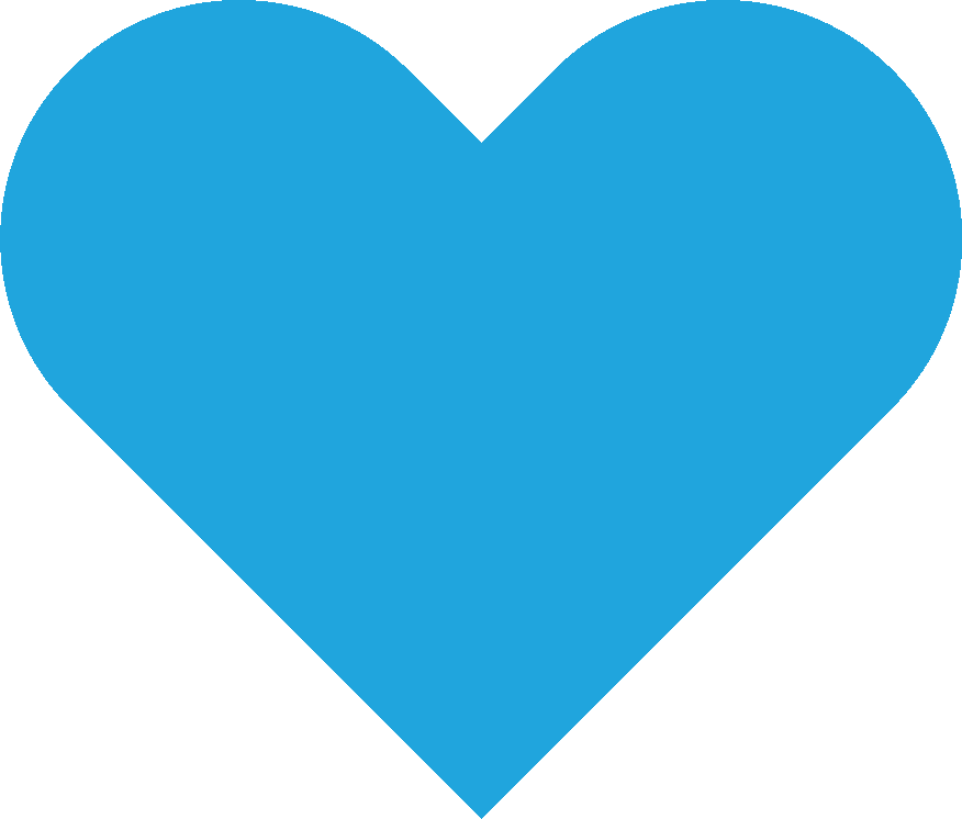 Blue ACON Heart